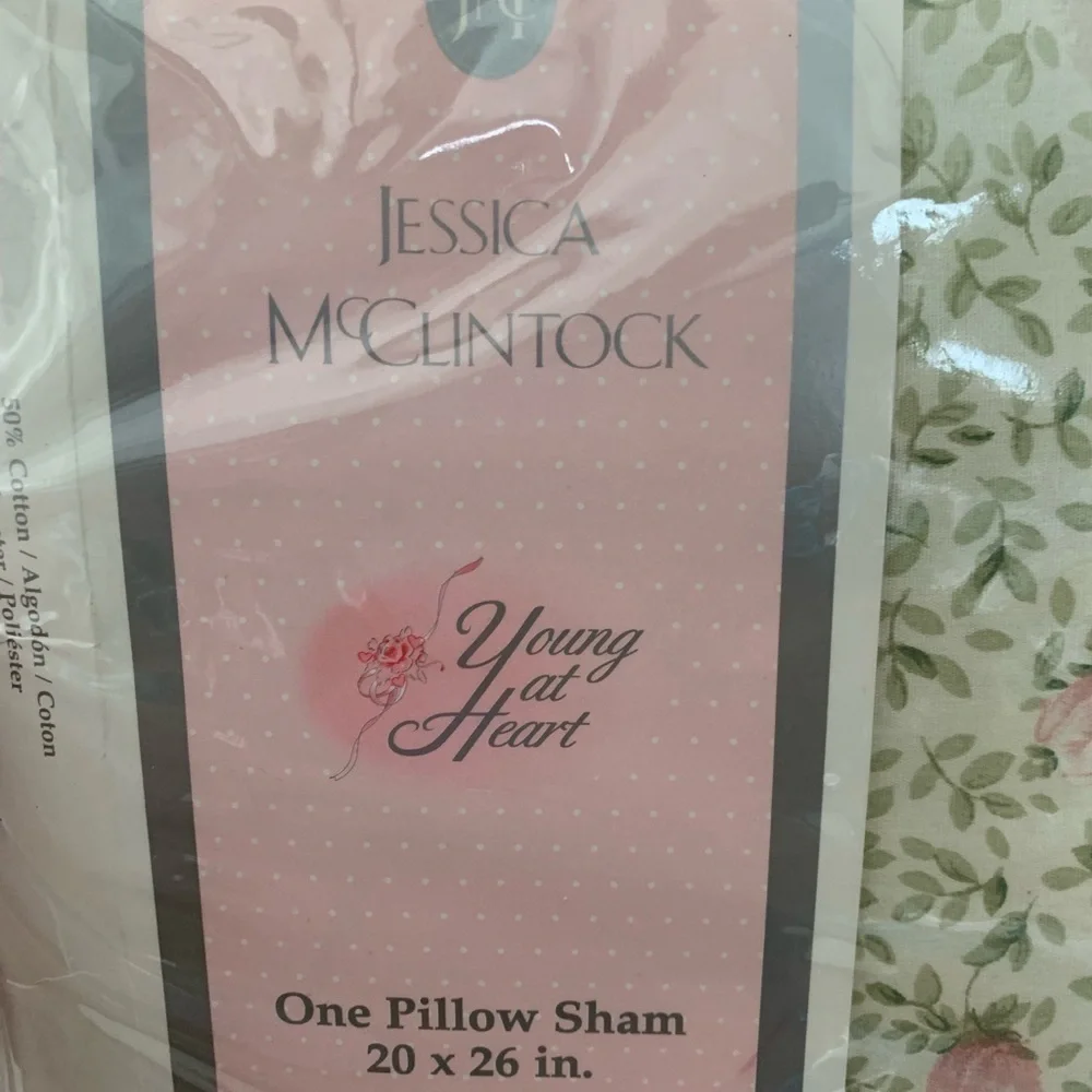 NIP Jessica McClintock Floral Pillow Sham X1
